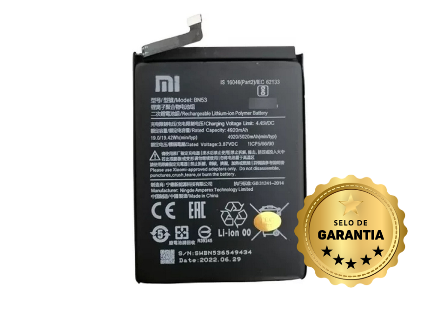 Bateria Compatível Com Xiaomi Redmi Note 9 Pro Bn53