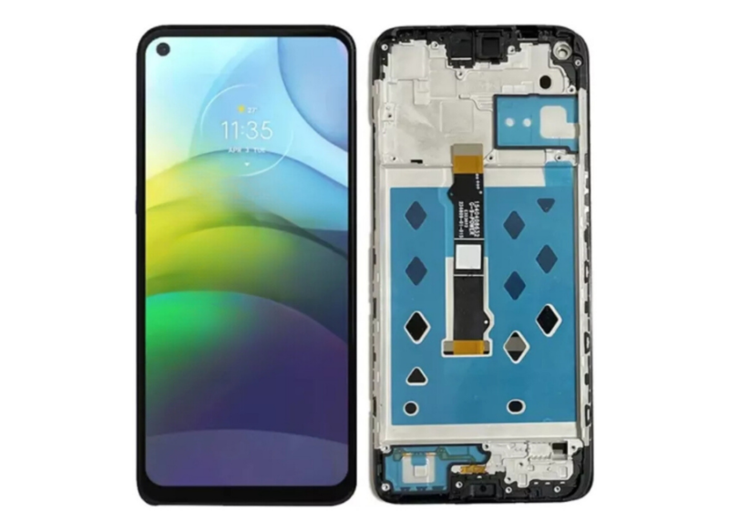 Tela Frontal Display Touch Moto G9 Power Xt2091 Com Aro Premium